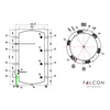 Kép 8/8 - FALCON HPBe 800 INOX hűtési és fűtési puffer tartály  hőszivattyúhoz (801 liter / 3 kW)