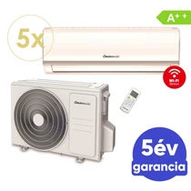 Centrometal AC-Cm MP-42000 oldalfali split hűtő/fűtő klíma 5 db beltéri egységgel (R32 - 12,3 kW)