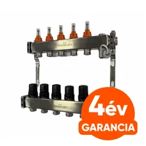 TermoJET 5 körös rozsdamentes osztó-gyűjtő szett áramlásmérővel