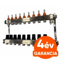 TermoJET 9 körös rozsdamentes osztó-gyűjtő áramlásmérővel