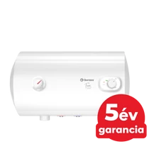 Kisméretű, fekvő hengeres villanybojler 30 liter / alsó bekötéssel