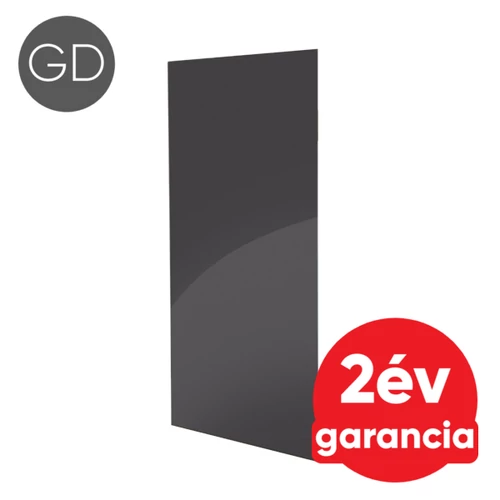 FALCON IPCW Glass Design 600 mennyezeti és fali infra panel (grafit) 2 db törülköző tartóval