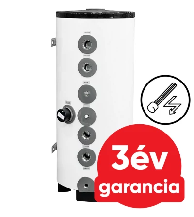 FALCON HPBe 100 INOX hűtési és fűtési puffer tartály  3 kw-os fűtőbetéttel hőszivattyúhoz (100 liter)