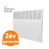 Kép 1/7 - Atlantic F120 D 2500 W elektromos konvektor digitális programozható vezérléssel (ErP ready)