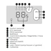 Kép 6/7 - Atlantic F120 D 2500 W elektromos konvektor digitális programozható vezérléssel (ErP ready)