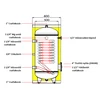 Kép 8/10 - APAMET HP BOT 200 indirekt használati meleg víz tartály hőszivattyúhoz (1 megnövelt hőcserélő - 200 liter - 0 kW)