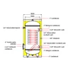 Kép 9/10 - APAMET HP BOT 200 indirekt használati meleg víz tartály hőszivattyúhoz (1 megnövelt hőcserélő - 200 liter - 0 kW)