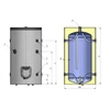 Kép 2/9 - ELDOM BCE - EWH 750 padlón álló elektromos vízmelegítő (748 liter / 12 kW / 1010 mm Ø)