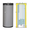 Kép 3/5 - Centrometal TB 120 INOX indirekt használati meleg víz tartály (120 liter) - 1 hőcserélővel