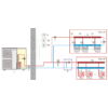 Centrometal Monobloc Heat Pump 5 kW (Monoblokk rendszerű levegő-víz hőszivattyú) bekötési séma