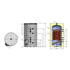 Kép 3/4 - ELDOM Green Line S21300 álló indirekt HMV tartály (300 liter / 2 párhuzamos hőcserélő / fűtőbetét nélkül)