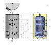 Kép 3/4 - ELDOM Green Line S2 750 álló indirekt HMV tartály (750 liter / 2 hőcserélő / 12 kW)