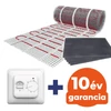 Kép 1/20 - 1,5 m2 U-HEAT fűtőszőnyeg + 1,8 m2 U-HEAT polisztirol szigetelő lap + U-HEAT Manuális fali termosztát szett
