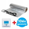 Kép 1/10 - FALCON U-HEAT Alu-Mat elektromos fűtőszőnyeg laminált padlóhoz 1,5 m2 = 210 Watt (elektromos padlófűtés 140 W/m2) + MAGNUM Intelligent Control Digitális termosztát szett