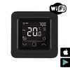 Kép 1/7 - FALCON U-HEAT Wi-Fi Control Touch szobatermosztát padlóhőmérséklet érzékelővel - elektromos padlófűtéshez (fekete)