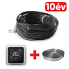 Kép 1/9 - FALCON U-HEAT Cable elektromos fűtőkábel 1500 Watt – 83,2 méter (18 W/m) + WI-FI Control szobatermosztát + Magnum rögzítő fémszalag szettben