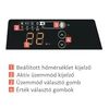 Kép 8/9 - Atlantic F125-D 2500 W elektromos konvektor digitális programozható termosztáttal (ErP ready)