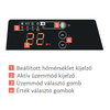 Kép 8/9 - Atlantic F125-D 2500 W elektromos konvektor digitális programozható termosztáttal (ErP ready)