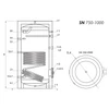 Kép 5/7 - Sunsystem SN 750 indirekt HMV tartály - műszaki rajz