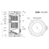 Kép 5/7 - Sunsystem SON 300 indirekt HMV tartály - műszaki rajz