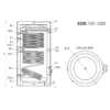 Kép 5/7 - Sunsystem SON 1000 indirekt HMV tartály - műszaki rajz