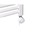 Kép 4/8 - WENTOREX Tolla Electric 700 Watt elektromos törölközőszárító radiátor (fehér - 500 mm)