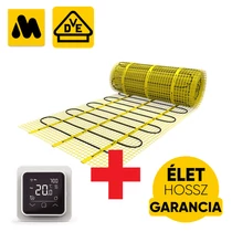 MAGNUM Mat elektromos fűtőszőnyeg 1 m2 = 150 W elektromos padlófűtés + WI-FI Control Touch szobatermosztát szett MAGNUM Mat elektromos fűtőszőnyeg 1 m2 = 150 W elektromos padlófűtés + WI-FI Control Touch szobatermosztát szett