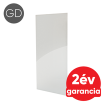 FALCON IPCW Glass Design 600 mennyezeti és fali infrapanel fehér színű üveg felülettel (600 W)