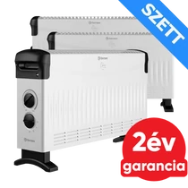 Thermex elektromos fűtőpanel, konvektor manuális hőfokszabályzóval 2000 W fehér - 3 db szett Thermex elektromos fűtőpanel, konvektor manuális hőfokszabályzóval 2000 W fehér - 3 db szett
