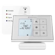 WENTOREX Control CW-4 RF WiFi programozható vezeték nélküli szobatermosztát fűtéshez (3A) WENTOREX Control CW-4 RF WiFi programozható vezeték nélküli szobatermosztát fűtéshez (3A)