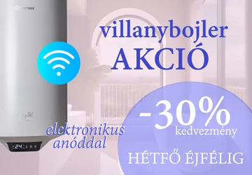 Villanybojler 30% kedvezménnyel
