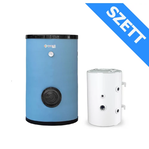 ELDOM BCE 80 puffer tartály és APAMET HP BOT 300 HMV tartály