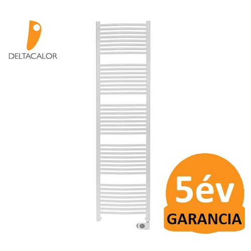 Deltacalor Recto C Mix 1000 Watt központi fűtési rendszerre köthető elektromos törölközőszárítós radiátor (fehér)