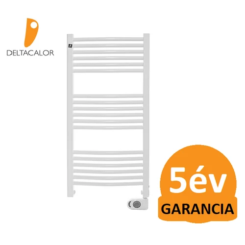 Deltacalor Recto C Mix 500 Watt központi fűtési rendszerre köthető elektromos törölközőszárítós radiátor (fehér)
