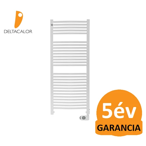 Deltacalor Recto C Mix 750 Watt központi fűtési rendszerre köthető elektromos törölközőszárítós radiátor (fehér)