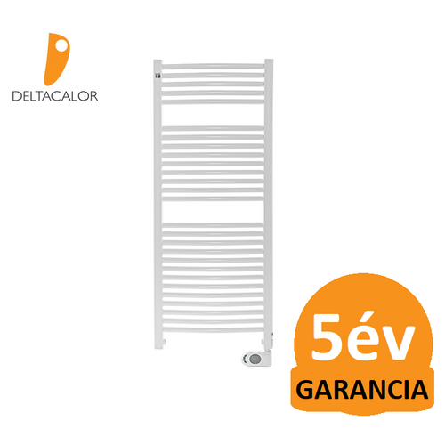 Deltacalor Recto C Mix 750 Watt központi fűtési rendszerre köthető elektromos törölközőszárítós radiátor (fehér)
