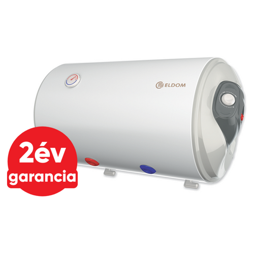 ELDOM Favourite 80 HBR vízszintes elektromos vízmelegítő (2 kW - Ø 462 mm - 80 liter - alsó bekötés)
