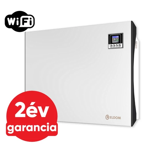 ELDOM Galant 15 WiFi elektromos fűtőpanel programozható vezérléssel (1500 Watt - iOS és Android)