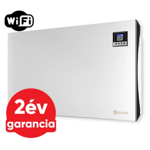 ELDOM Galant 20 WiFi elektromos fűtőpanel programozható vezérléssel (2000 Watt - iOS és Android)