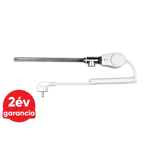 Eliko elektromos fűtőbetét radiátorhoz, beépített termosztáttal 1/2&quot; (600 W - fehér színű)