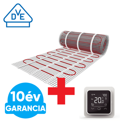 U-HEAT fűtőszőnyeg 15 m2 =  150 W + WI-FI Control Touch szobatermosztát szett