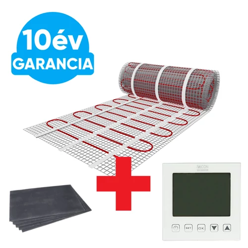 9 m2 U-HEAT fűtőszőnyeg + 9 m2 U-HEAT polisztirol szigetelő lap + WI-FI Control-2 szobatermosztát szett