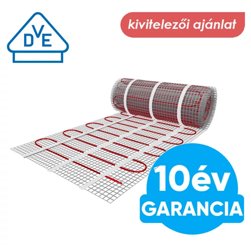 U-HEAT Project Mat elektromos fűtőszőnyeg, fűtőháló 3 m2 = 450 W padlófűtés