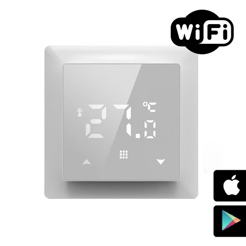 FALCON WiFi Control PRO White digitális szobatermosztát központi fűtéshez
