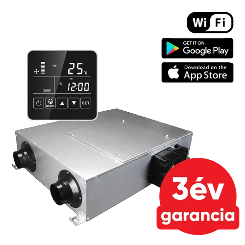 FALCON HRV CENTRAL 600 CF-BP Wi-Fi központi hővisszanyerős szellőztető berendezés