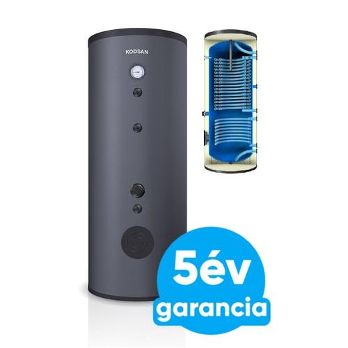 KODSAN KSH 500 indirekt használati meleg víz tartály hőszivattyúhoz (500 liter) - 2 hőcserélővel