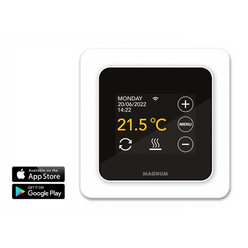 MAGNUM MRC Smart WIFI elektromos padlófűtés termosztát szobahőmérséklet és padlóhőmérséklet érzékelővel