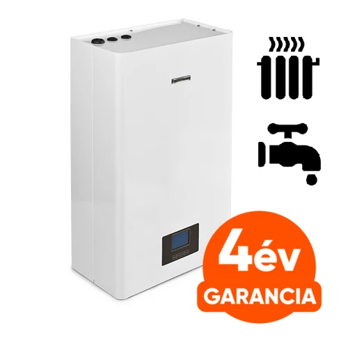 Mikoterm mTronic 7000 12 kW elektromos kazán központi fűtéshez és indirekt HMV tartállyal, HMV előállításhoz