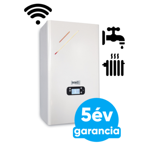 SENKO SENel Combi WiFi elektromos kazán fűtéshez és átfolyós rendszerű használati meleg víz előállításhoz