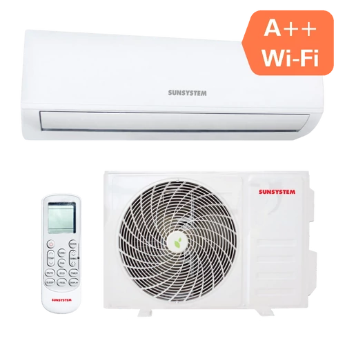 SUNSYSTEM 120C-HSD WiFi oldalfali split hűtő-fűtő klíma (R32 - 3,5 kW)